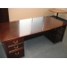 Executive Desk & Oversized Credenza, Starburst Cherry